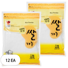 뚜레반 찹쌀가루 국산 A+, 1kg, 12개