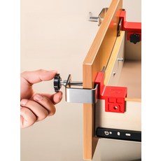 목공 직각 클램프 페이스 다기능 조인트 서랍 조립 액자 L 1개 + R 1개 + 철판 2개 1쌍