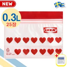 이케아 ISTAD 지퍼백 0.3L 25장 1팩 다용도 비닐팩 이스타드 with alcohol swap, FREE(one size), 1개, 1개