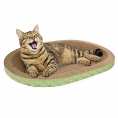 고양이 쇼파 스크래쳐 타원형, 1개, 브라운