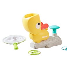 台灣現貨 商品檢驗合格 汪汪彈射飛碟 腳踩飛碟 腳踩發射 戶外飛行 親子互動, 汪汪飛碟黃色(飛碟*8+網子*2), 1個