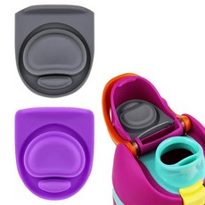 ZONBBEE Owala Freesip16/19/24/32/40oz 뚜껑 물병 개스킷 실리콘 캡 인서트 스토퍼 교체 부품 액세서리그레이+퍼프 171357, 2-Pack Stoppers, 2 Colors​ 1