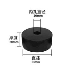 圓形橡膠減震墊, 1個