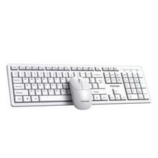 方L正KN310無線鍵盤滑鼠套裝 臺灣72H發貨 商務靜音辦公 筆記本臺式電腦通用, 方正KN200無線鍵鼠套裝白色