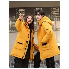 防風防水保暖外套男女款大尺碼中長版連帽情侶款鋪棉外套