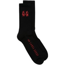 44레이블그룹 로고 인타르시아 골지 양말