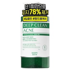 해피바스 딥클린 티트리 아크네 케어 올인원 바디워시 아로마틱 우디 향, 900g, 1개