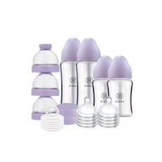 Simba 小獅王辛巴 蘊蜜質金玻璃寬口奶瓶組合, 1個, 紫芙+送奇哥紙袋, 紫芙