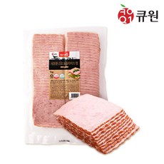 큐원 서브큐 스모크슬라이스햄 1kg, 1개