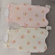 해피랜드 26신상 베어 패턴으로 깜찍한 봄 가을 간절기 수면조끼