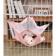 햄스터 여름 해먹 침대 다람쥐 놀이터 휴식 공간_ 20267666EA, 소형, 핑크