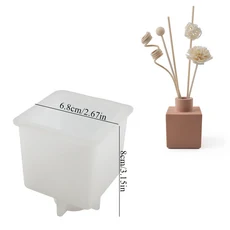 도형 석고상 소묘 DIY 시멘트 꽃병 실리콘 몰드 아로마 석고 홈 데코 공예 수지 삽입, 05 0354-1