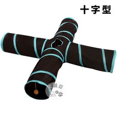 愛麗亞寵物 超耐磨貓咪玩具, 1個, 寵物隧道(十字型)