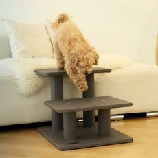 펫토리아 강아지 한탭뚝딱 방수원단 계단, 다크그레이, 1개