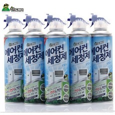 (형제)산도깨비 에어컨 세정제 업소용 가정용, 5개, 330ml
