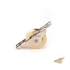 [투마누] 서랍레일 나이론호차 슬라이딩도어롤러 오메가호차 오메가롤러 황동 미닫이문 슬라이딩도어, 오메가호차 30mm 신주, 1개