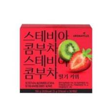 아로마빌 스테비아 콤부차 딸기 키위, 5g, 1개, 30개입