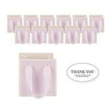 빛공 정사각 고급 미니 선물 쇼핑백 종이가방, 12개, 퍼플