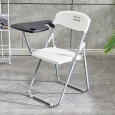 고내구성 접이식 책걸상 교회 강의실 일체형 책상, 9018흰색의자+쓰기보드