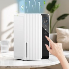 제습기 건조기 휴대용 가정용 원룸용 7색 LED 무드등 대용량 1500ml, 화이트
