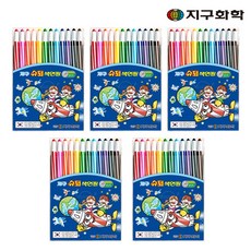 지구화학 지구 슈퍼 샤프식 색연필, 12색, 5개