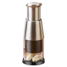 不鏽鋼拍拍刀，快速壓蒜器，廚房蒜蓉神器，省力易清洗，蒜末均勻細緻, F, 1個