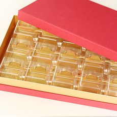 [렛츠베이킹] 일체형 화과자케이스 골드 15구 (내피만), 1개