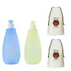 寶寶屁屁沖洗神器 350ML 攜帶式 嬰兒專用洗屁屁噴壺 不漏水, 兒童藍+清新綠 配收納袋2個