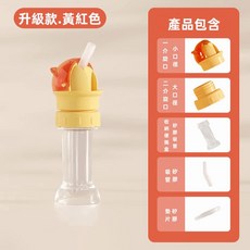 新款兒童防嗆水吸管 2合1吸管蓋 通用吸管瓶蓋, 1個, 兒童寶寶防嗆水瓶蓋-紅色