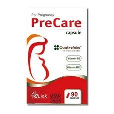 PreCare 安韻膠囊90粒/盒 活性葉酸B6 B12 調節女性生理機能 台灣公司貨, 1個, 90顆