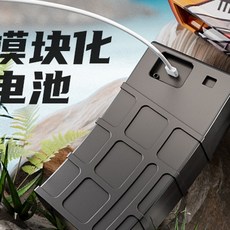 加特林造型電動水槍 高速連發 洗車清潔 戶外玩水, (電池)高壓迷彩水槍