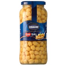 CIDACOS 시다코스 저염 쿡드 병아리콩, 4개, 400g