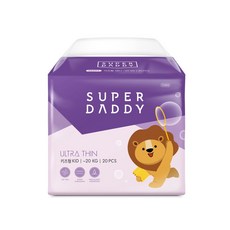 SUPER DADDY Ultra輕薄褲型尿布, Kid, 20片