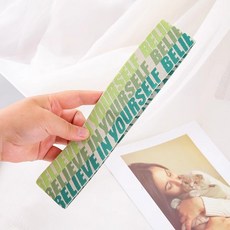 哆哆購 運動頭巾 彈力吸汗頭帶 瑜伽跑步健身髮箍, 三拼字母髮帶--綠, 1個