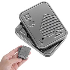 Sibba 피젯 슬라이더 메탈 포커 푸시 카드 피젯 성인용 스트레스 완화 불안 ADHD 자폐증 감각 실버 포커 푸시 카드 선물 쿨 데스크 사무실 EDC 가제트 남성용, Sibba 피젯 슬라이더 메탈 포커 푸시 카드 피젯 성