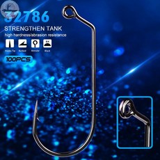 PRO BEROS 品牌 漁具 JIG 帶倒刺魚鉤 100個/包 散裝單鉤鉛魚鉤, 1/0號（100個/包）, 1個