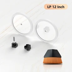 비닐 레코드 브러시 방수 라벨 보호기 플레이어 핸들 탄소 섬유 청소 브러시 12 인치 LP EP, 04 CB12WDMS