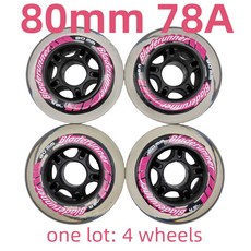 블래더러너 스케이트 80x24mm 롤러 80mm 78A 바퀴 로트, 80mm 78A 1, 1개