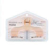 SUN-STAR UKANMURI CLIP 書本固定夾, 透粉, 1個