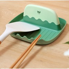 布丁鍋蓋架 鍋鏟架 湯勺架 鍋蓋收納架 鍋蓋墊 餐具墊 湯勺墊 鍋鏟墊 筷子架 湯匙架 筷子墊 湯匙墊 放置架, 詳見包裝, 詳見包裝, 布丁鍋蓋架綠色
