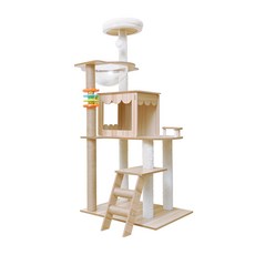 毛孩的秘密生活 四景三室御景天居貓宅，多層貓跳台，穩固耐用，環保無毒材質, 四景三室御景天居貓宅, 1個