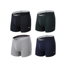 푸마바디웨어 남성용 뉴로고 밴딩포인트 드로즈 팬티 4종 세트(100~110)