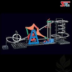 스페이스레일2 레벨3 크랭크 기어 232-3 구슬 롤러코스터 조립 완구