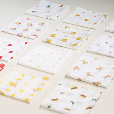 신생아 아기손수건 스카프 34종 다양한디자인 뱀부프리미엄 모달 순면 국내제조 항균처리 제품을보면 좋다는걸 느낄수있습니다., 2.순면100% 가제손수건-소라, 1개, 1개입