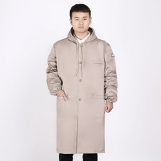 1982人收藏 防靜電加肥加長加厚防護服防塵工作服灰色藍色卡其色耐磨防護服, 1個, 卡其色防靜電帽款,小XL 90一110斤