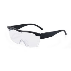 ALucky LED燈放大鏡眼鏡，帶LED燈，多倍率可選，眼鏡式設計，解放雙手, 1個, 簡易包裝