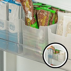 냉장고 정리 트레이 냉장고 수납 정리함 트레이 도어 수납 반투명 포켓 행주 수납 공간 절약 주방 정리 칸막이 오픈형 홀더 z18+7848Fc