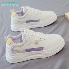 ANYOU 화이트 슈즈 여성 스니커즈 운동화