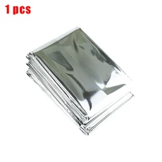 1/5/10/20/30개 야외 응급 금색-은색 생존 담요 방수 응급 구조 커튼 포일 열 보호 군용 담요, 07 1PCS-Silver