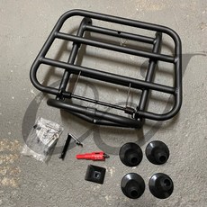 CJ motor 新偉 Vespa 前書包架 春天 衝刺 150 偉士牌機車置物架, 黑 Black